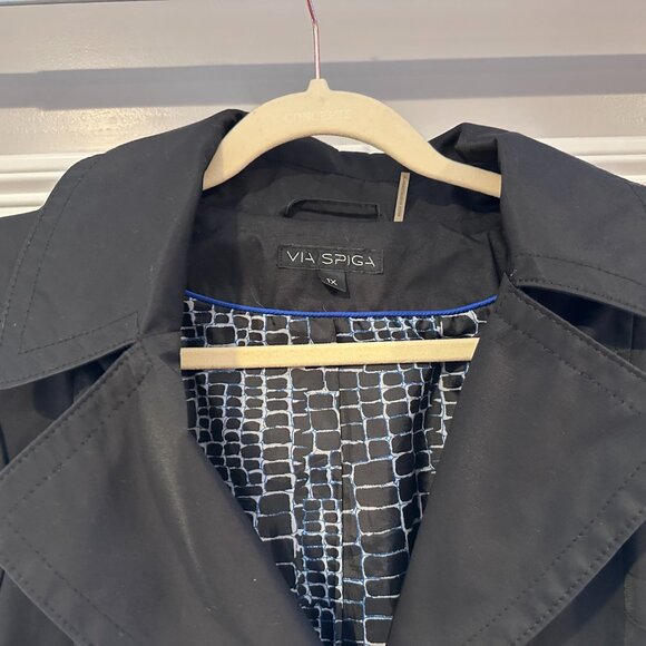 Via spiga water-resistant single breasted trench with hood - Picture 8 of 9